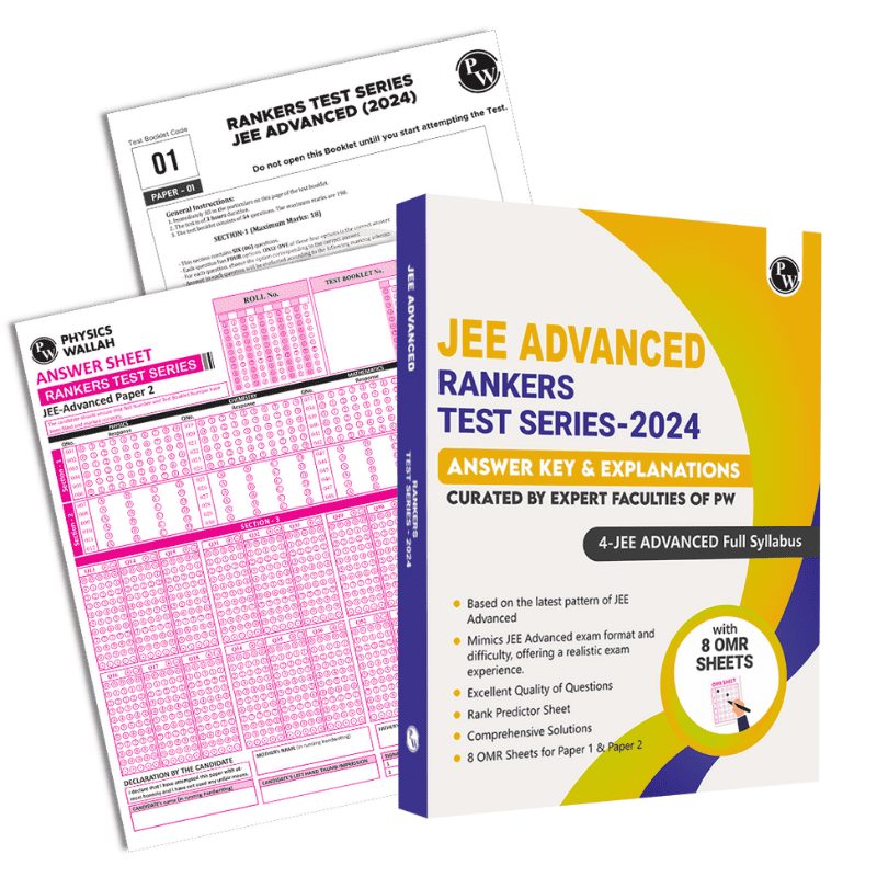 NTA JEE Advanced Rankers Test Series - 2024 with Latest Pattern | 4 Full Syllabus (Class 11th & 12th) | OMR Sheet, Detailed Solutions, Rank Predictor