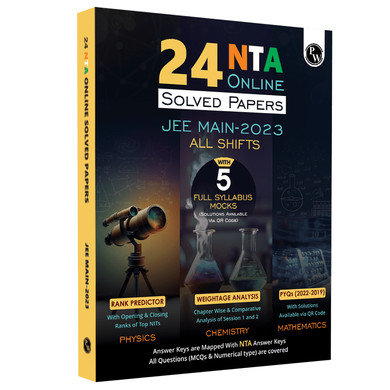 24 Online JEE Main 2023 Solved Papers All shifts of Session 1 & 2 with Detailed Weightage Analysis, Rank Predictor & Difficulty Rating | 5 Mock Tests | Physics, Chemistry & Mathematics | 2023 JEE PYQs