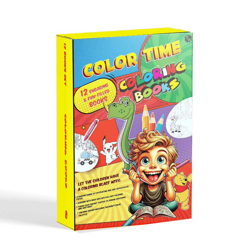 Color Time Coloring Books Set of 12 Books l Fun Activity for Kids