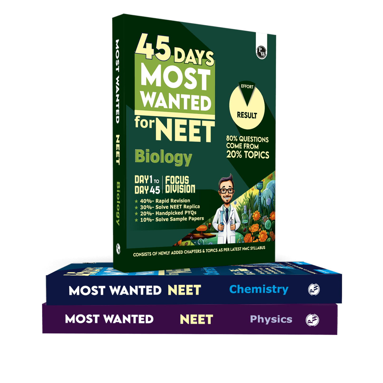 45 Days NEET Most Wanted Biology, Physics, Chemistry, Combo for NEET UG 2024 Chapter wise Revision Based on 80-20 rule with Sample Papers and Handpicked Past Year Questions