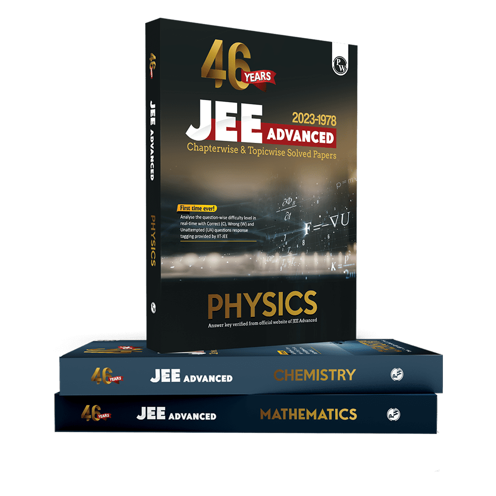 46 Years Physics, Mathematics and Chemistry Combo Set of 3 Books Chapterwise and Topicwise Solved Papers PYQ of JEE Advanced 1978 to 2023