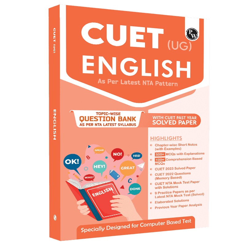 CUET (UG) English Chapterwise & Topicwise Question Bank (2023- 2024) with Complete NCERT Crux, CUET PYQs (2022-2023) Past Year Questions and Mock Test I For Central Universities Entrance Test 2024