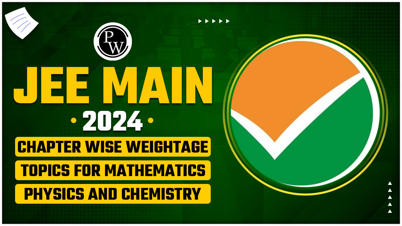 JEE Main 2024 Chapter Wise Weightage Topics