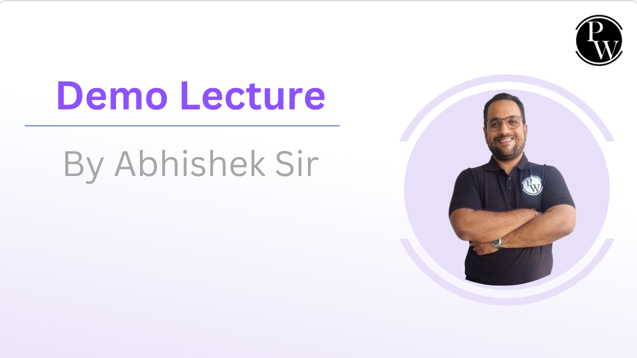Demo Lecture by Abhishek Lahoti Sir 