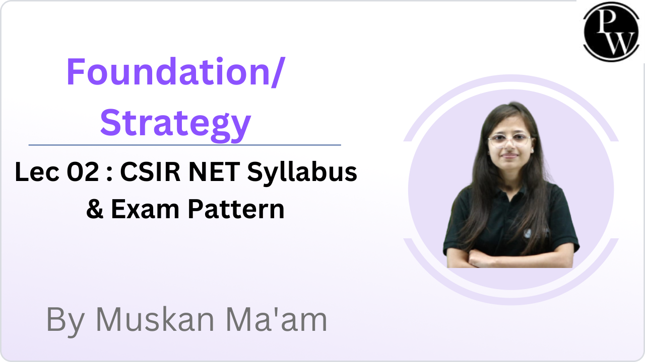 Foundation/Strategy 02 : CSIR NET Syllabus & Exam Pattern || Reschedule @12:40 PM