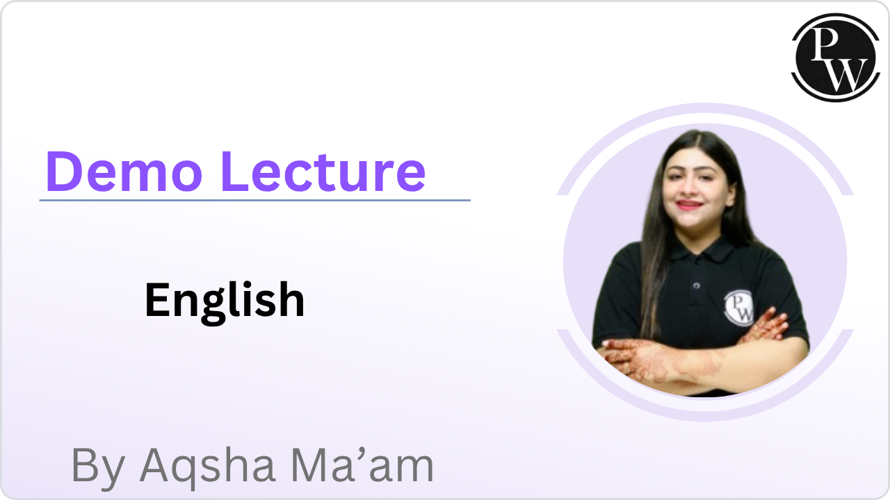 Demo Lecture by Aqsha Ma'am