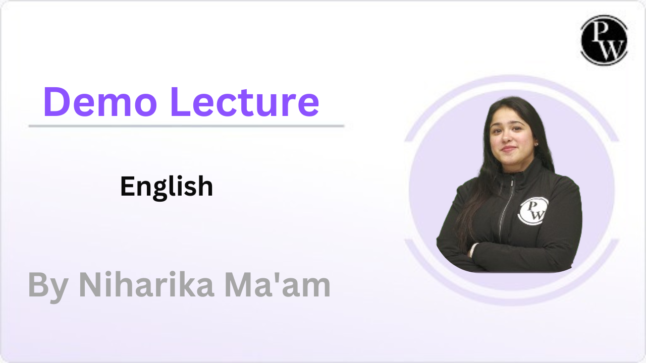 Demo Lecture By Niharika Ma'am