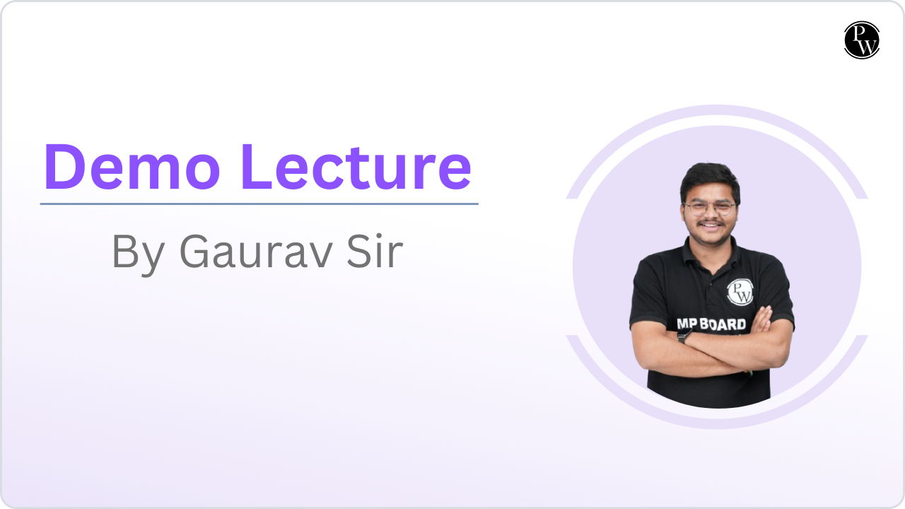 Demo Lecture by Gaurav Sir || Only Video