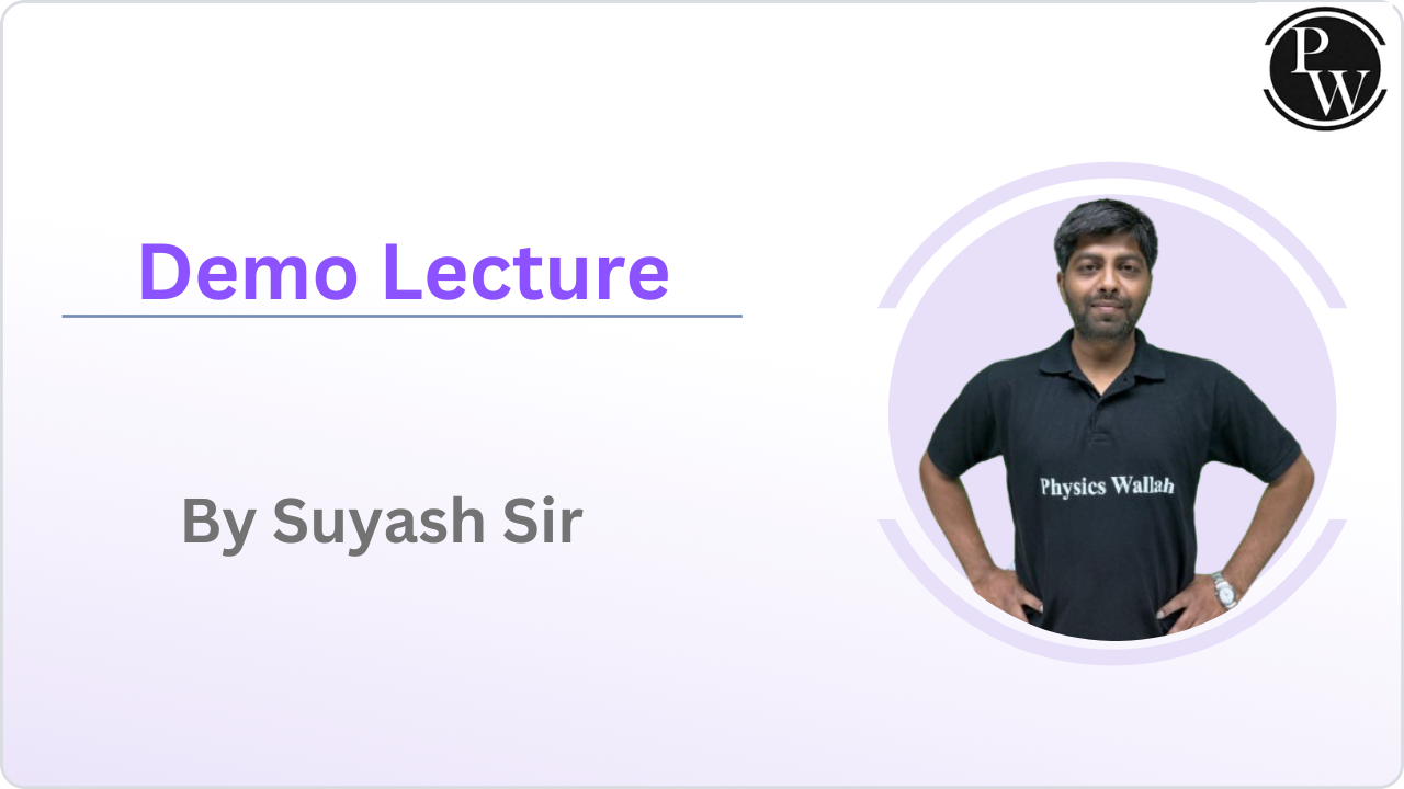 Demo Lecture By Suyash Sir
