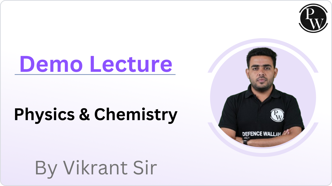 Demo Lecture by Vikrant  Sir (Chemistry)