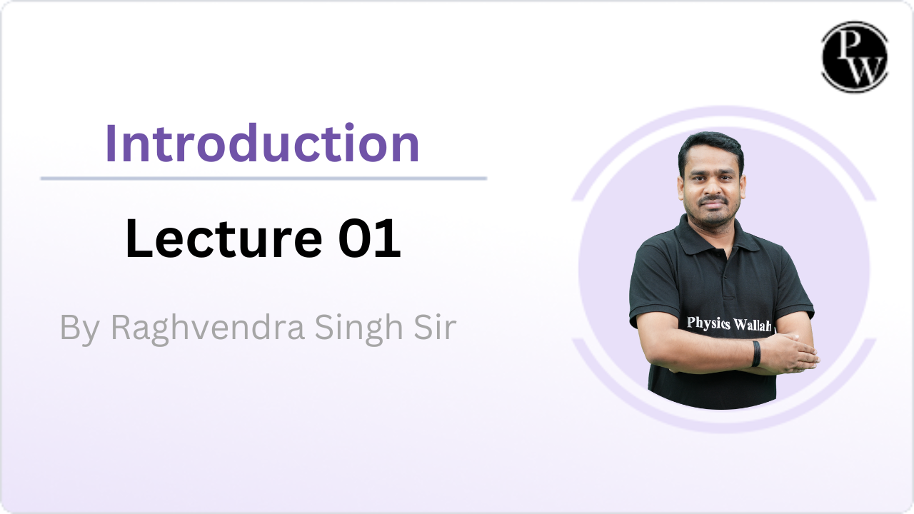 Introduction : Lecture 01
