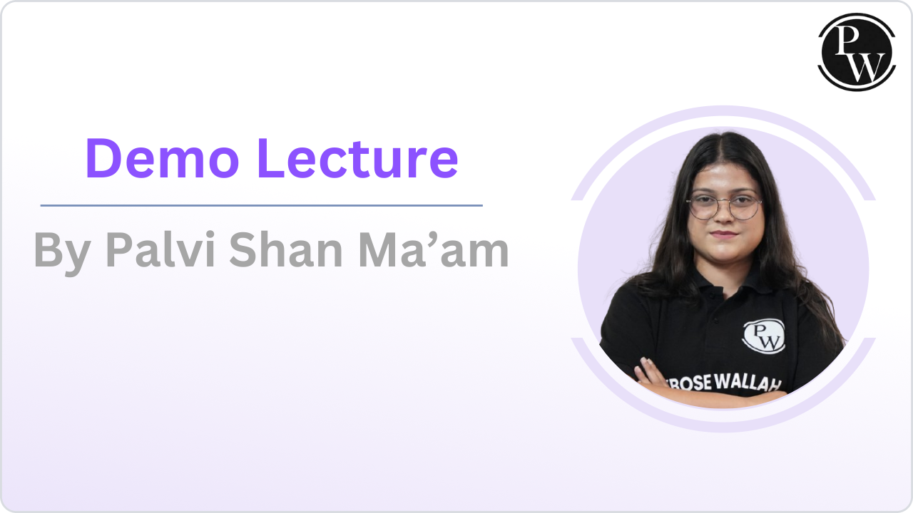 Demo Lecture By Palvi Shan Ma'am || Only Video