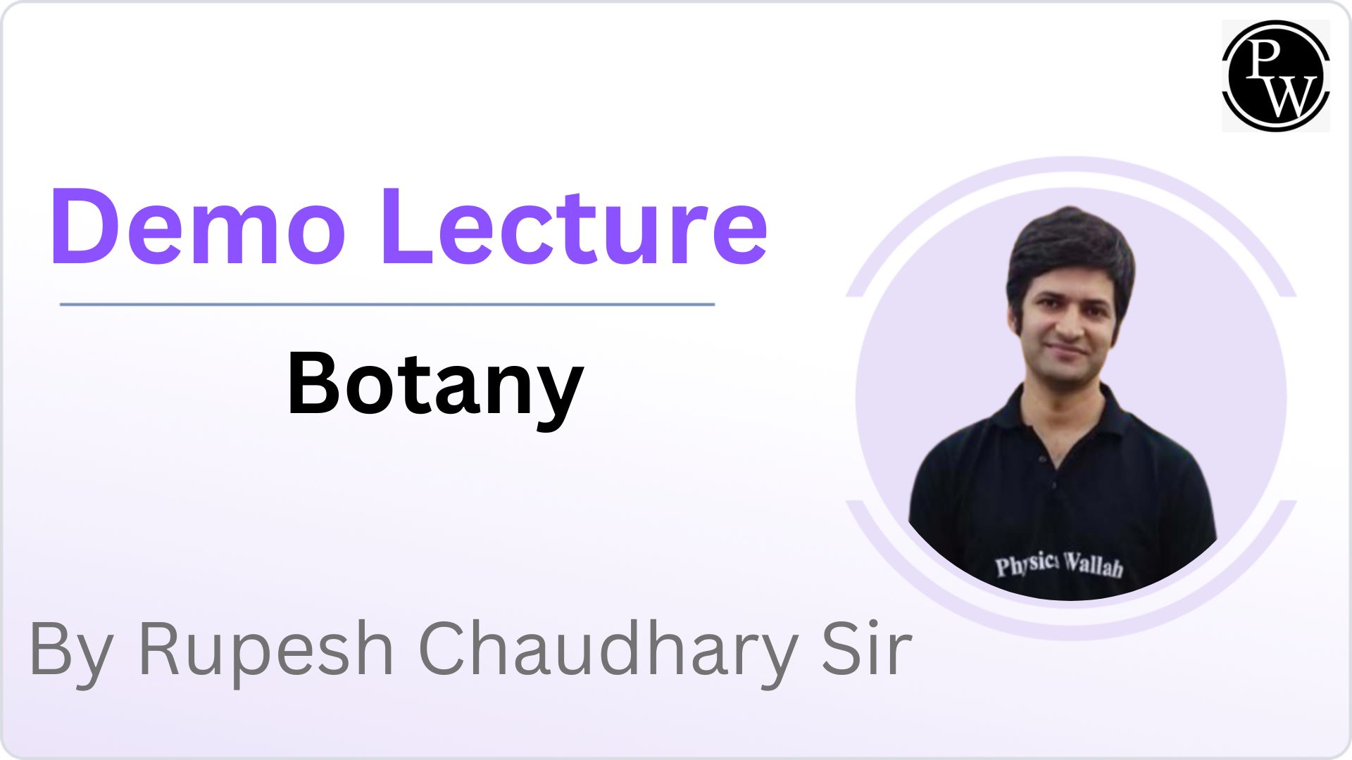 Demo Lecture by Rupesh Sir