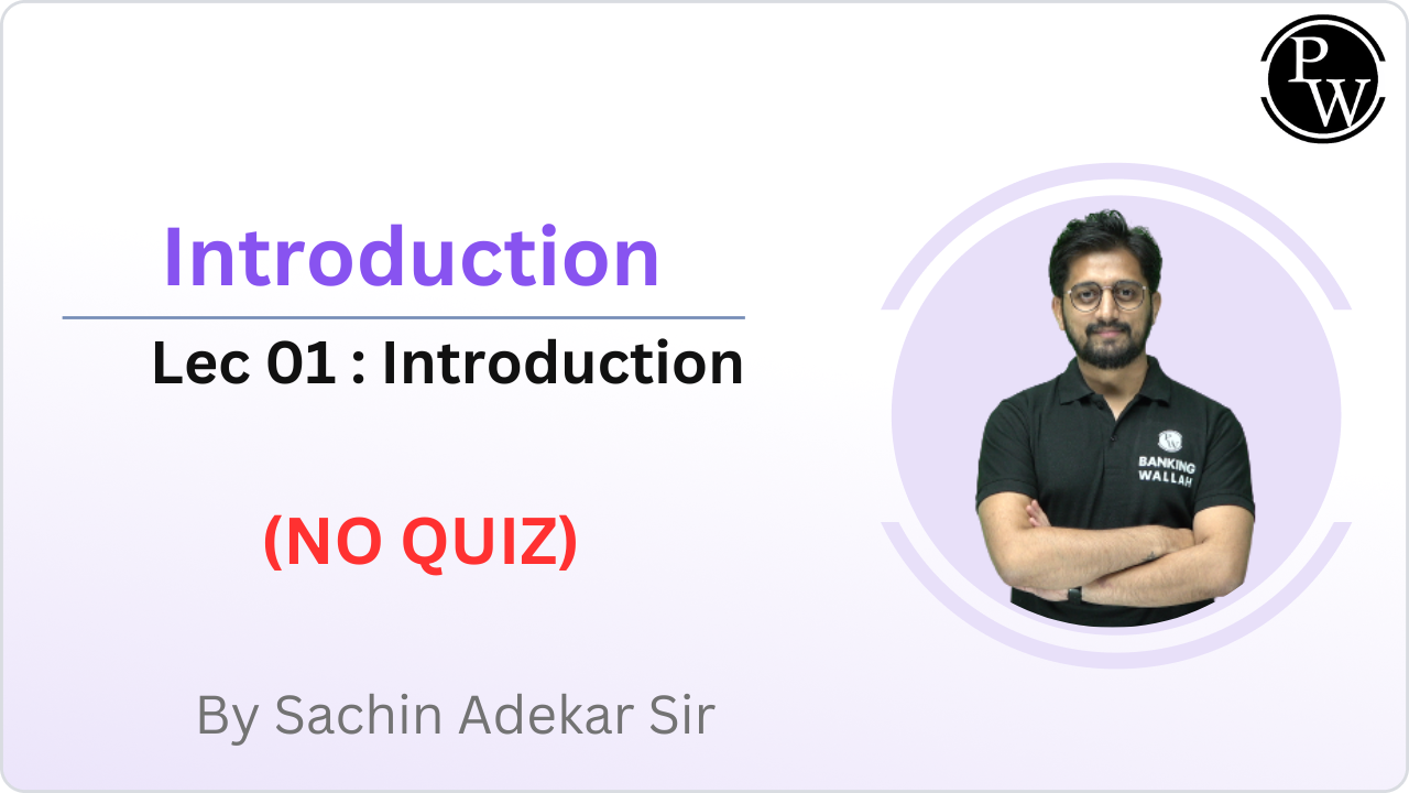 Introduction 01 : Introduction || NO QUIZ