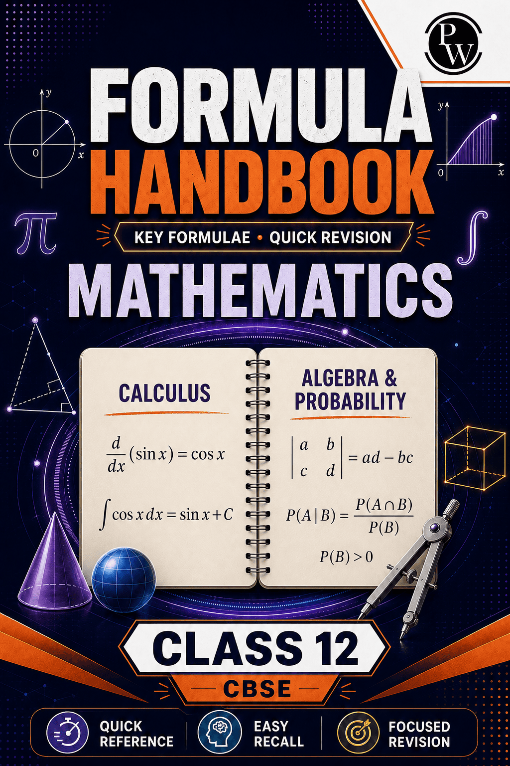 Formula Handbook Maths Class 12th (Digital Book)