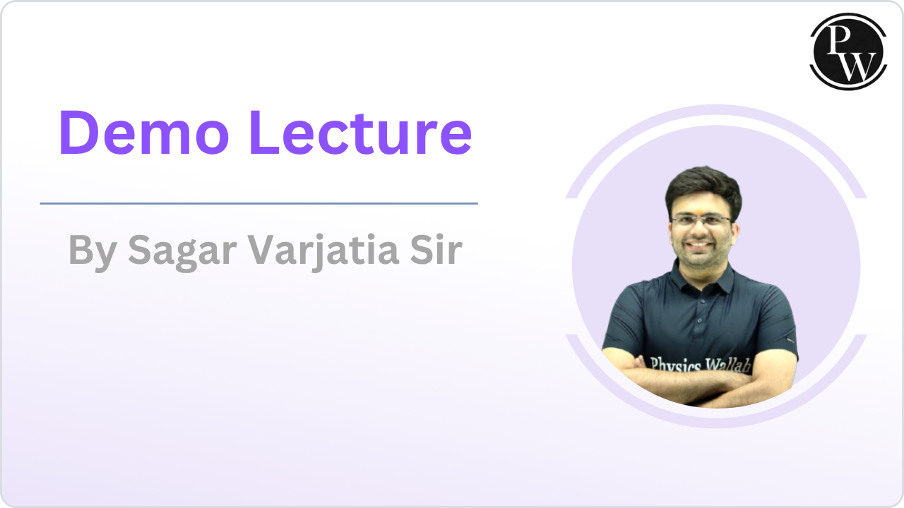 Demo Lecture By Sagar Varjatia Sir           