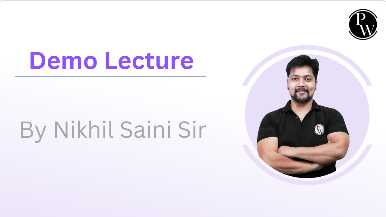 Demo Lecture By Nikhil Saini Sir