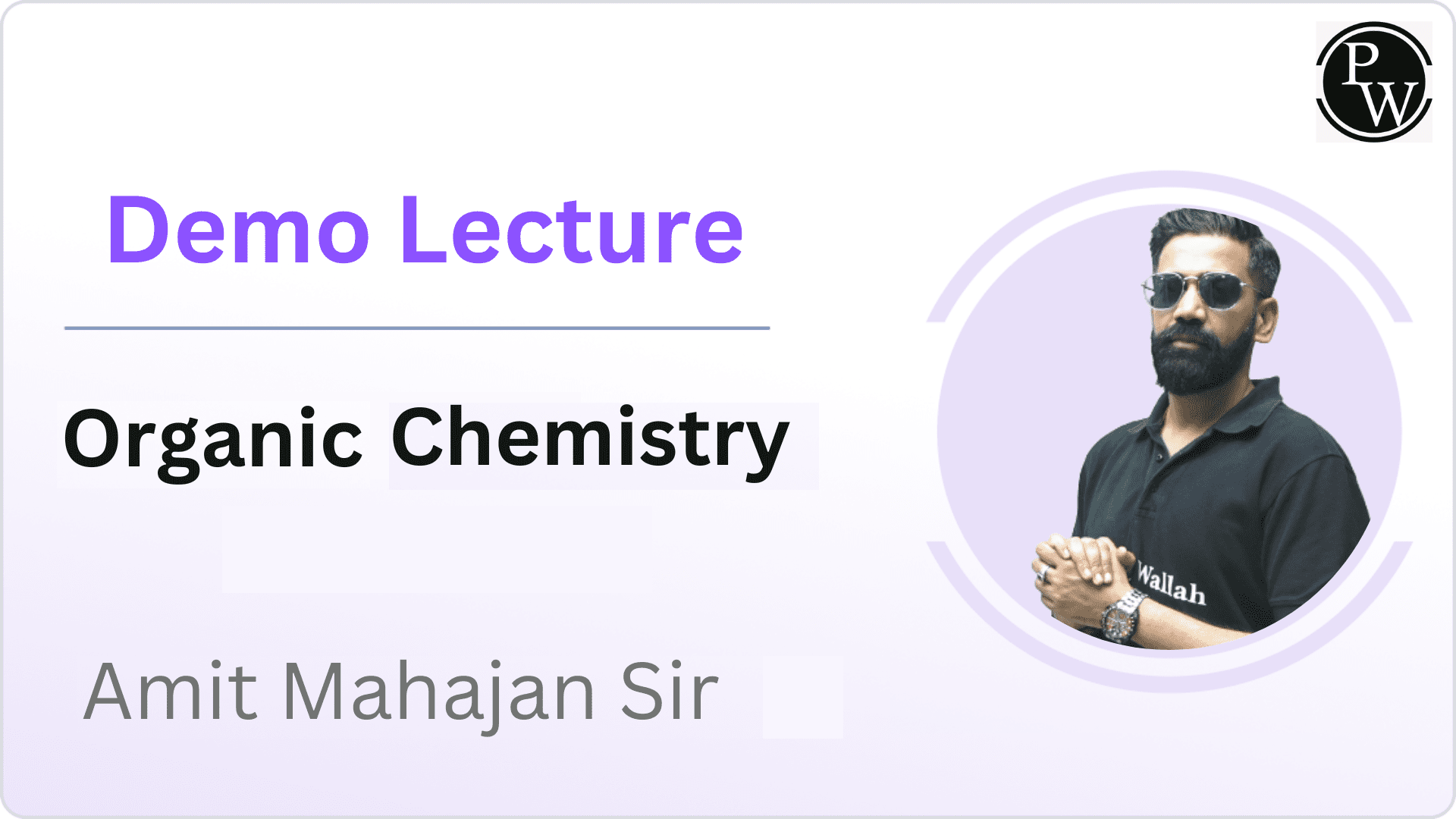 Demo Lecture by Amit Mahajan Sir