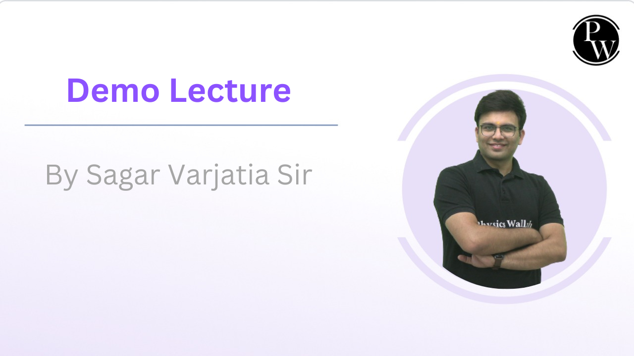 Demo Lecture By Sagar Varjatia sir