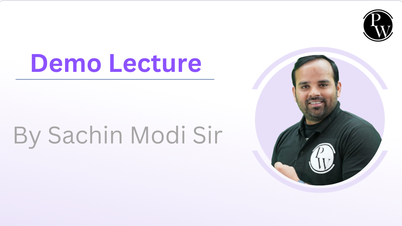 Demo Lecture By Sachin Modi Sir