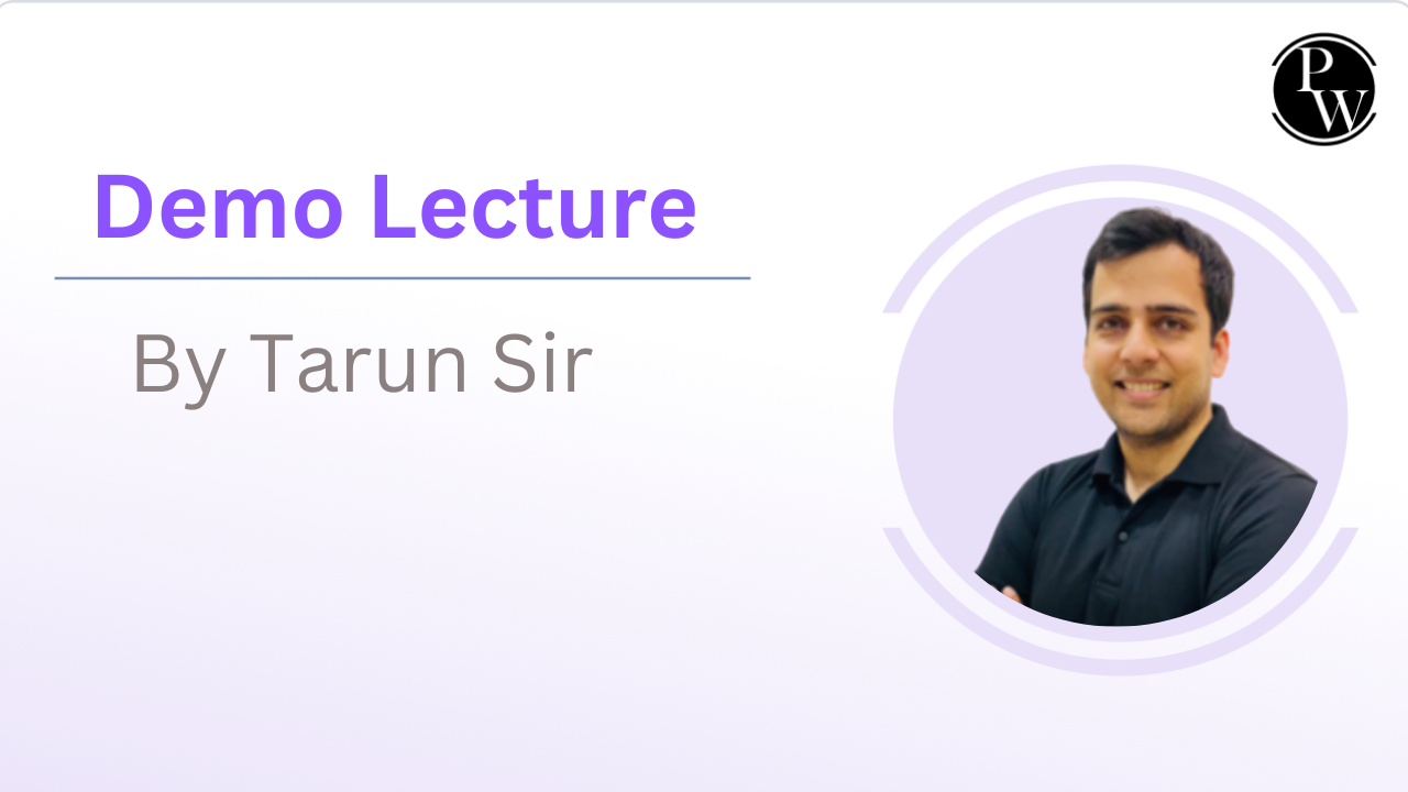 Demo Lecture By Tarun Khandelwal Sir
