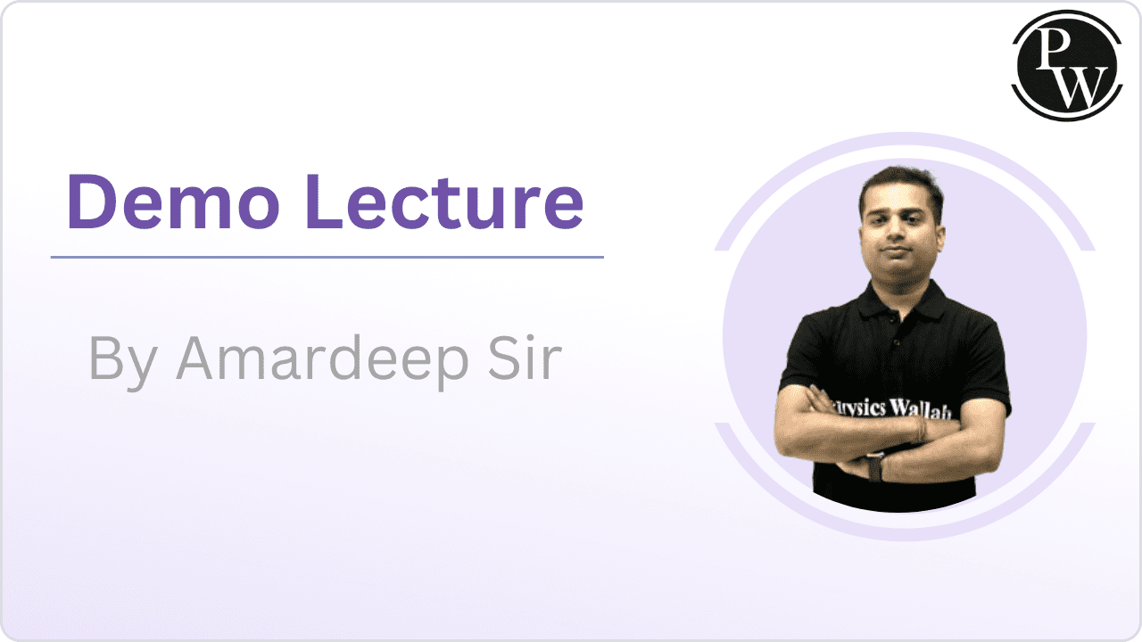 Demo Lecture by Amardeep Sir
