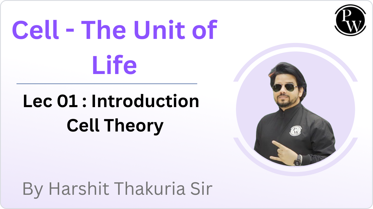 Cell - The Unit of Life 01 : Introduction || Cell Theory