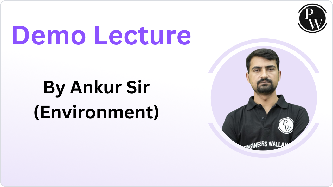 Demo Lecture by Ankur Sir (Environment)