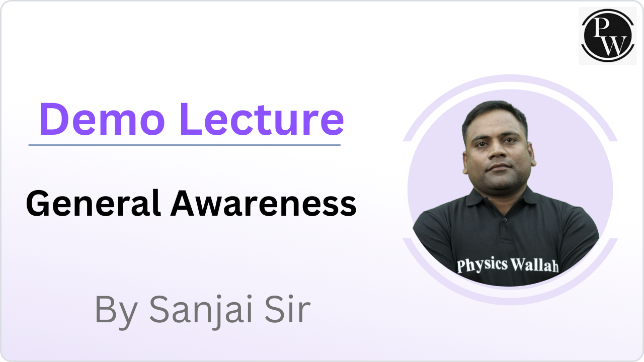 Demo Lecture By Sanjai Sir (General Awareness)