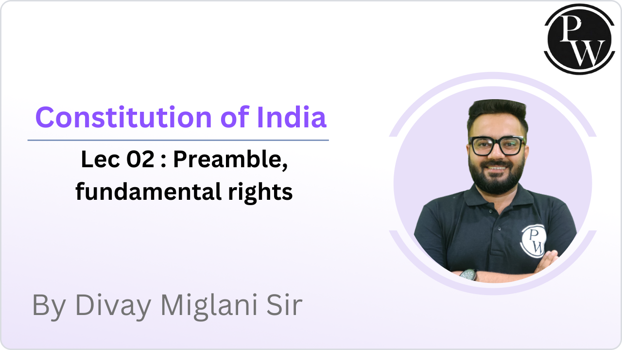 Constitution of India 02 : Preamble || fundamental rights 