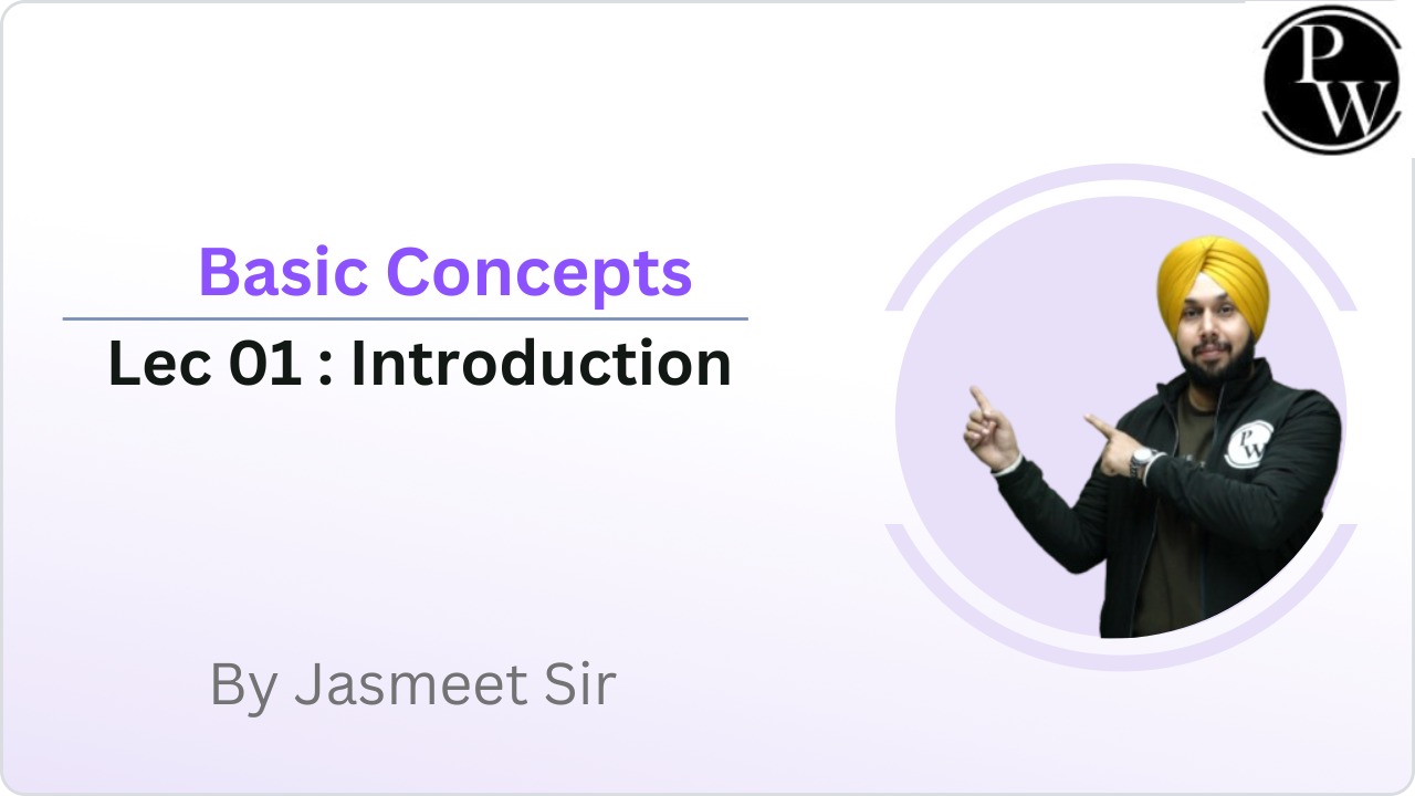 Basic Concepts 01 : Introduction 
