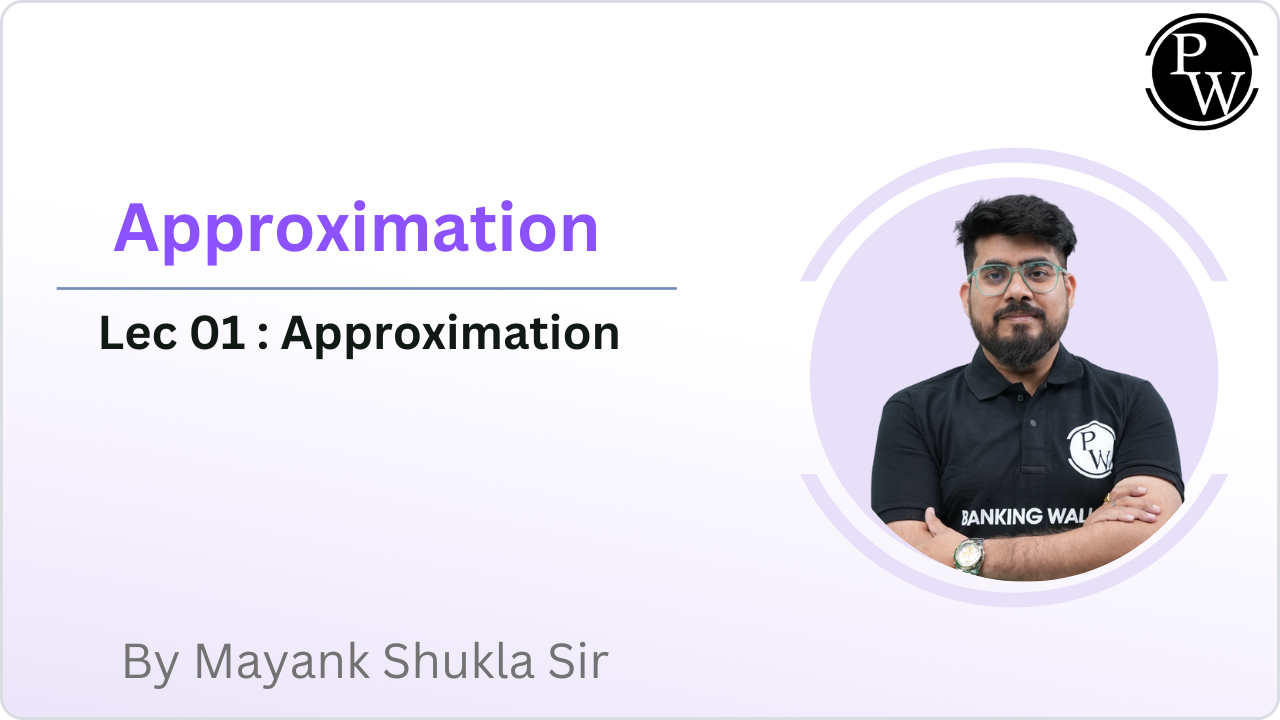 Approximation 01 : Approximation