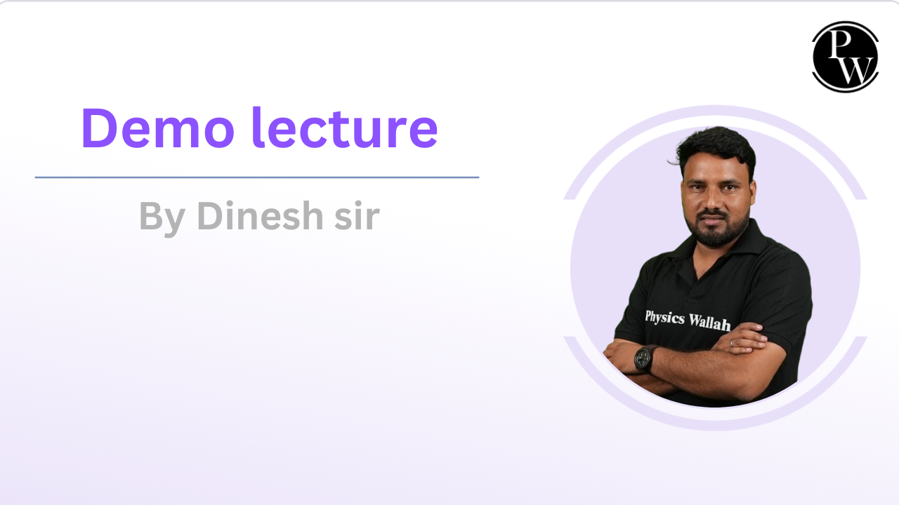 Demo Lecture by Dinesh Shashwat