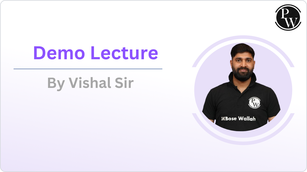 Demo Lecture By Vishal Sir || Only Video