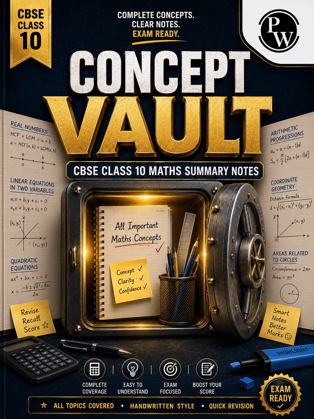 Maths Concept Vault (Handwritten) Class 10 (Digital Book)