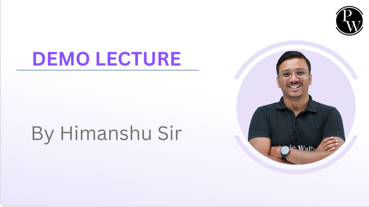 Demo Lecture By Himanshu Sir