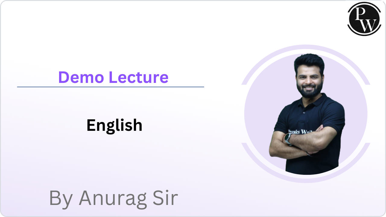 Demo Lecture By Anurag Sir