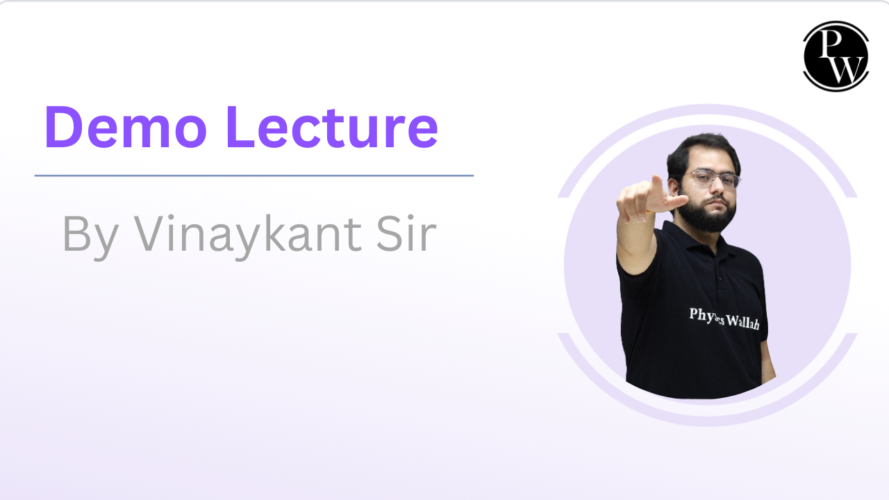 Demo Lecture By Vinaykant Sir || Only Video