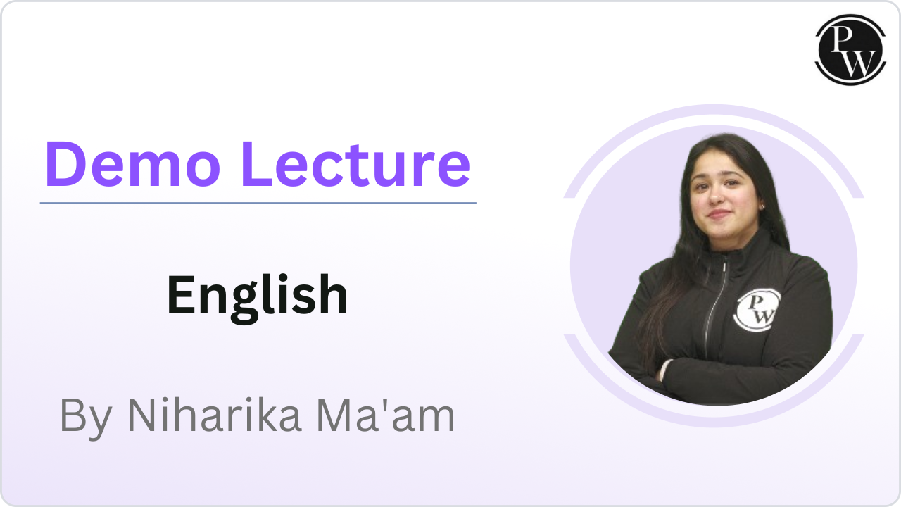 Demo Lecture By Niharika Ma'am