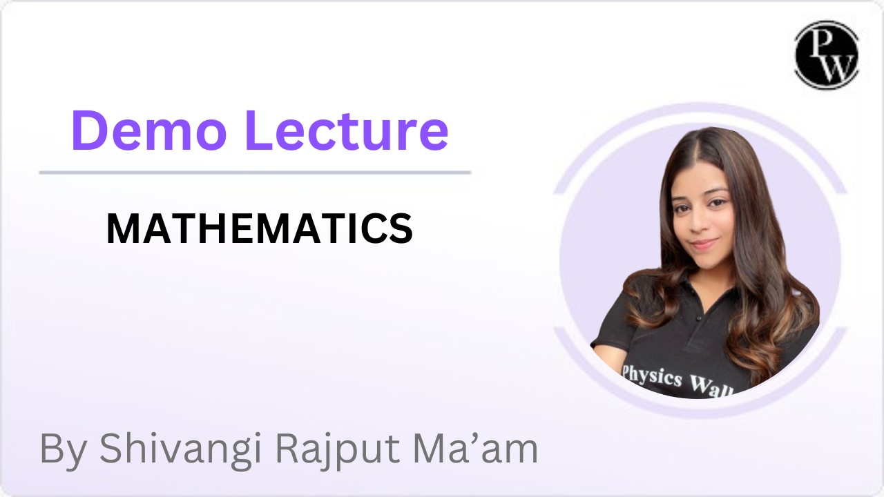 Demo Lecture By Shivangi Rajput Ma'am
