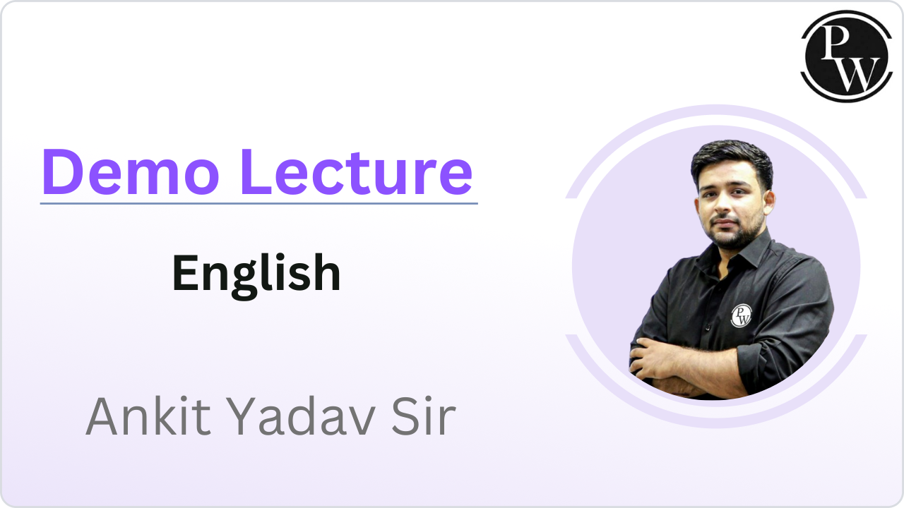 Demo lecture by Ankit yadav sir
