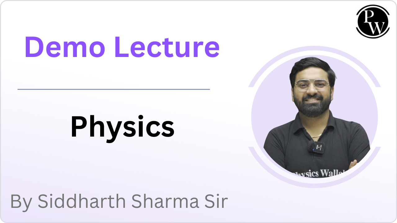 Demo Lecture by Siddharth Sharma Sir