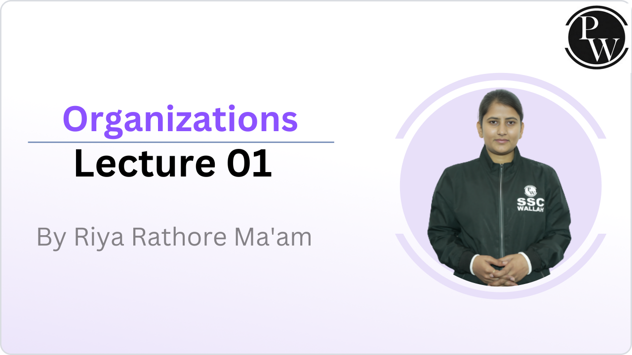 Organizations : Lecture 01