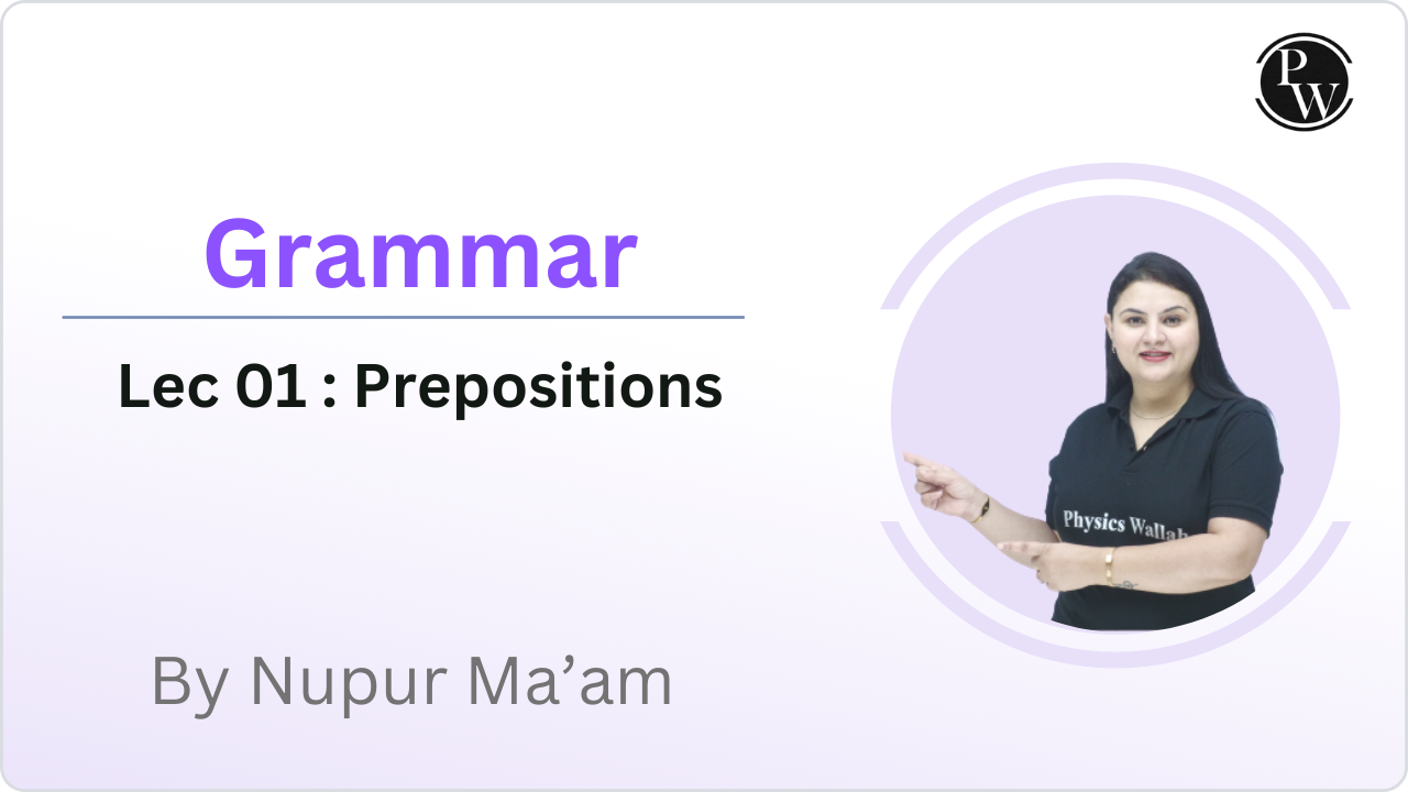 Grammar 01 : Prepositions 