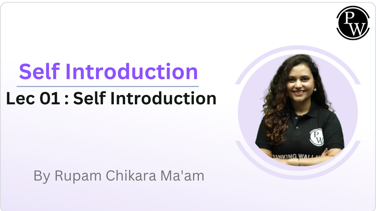 Self Introduction 01 : Self Introduction 