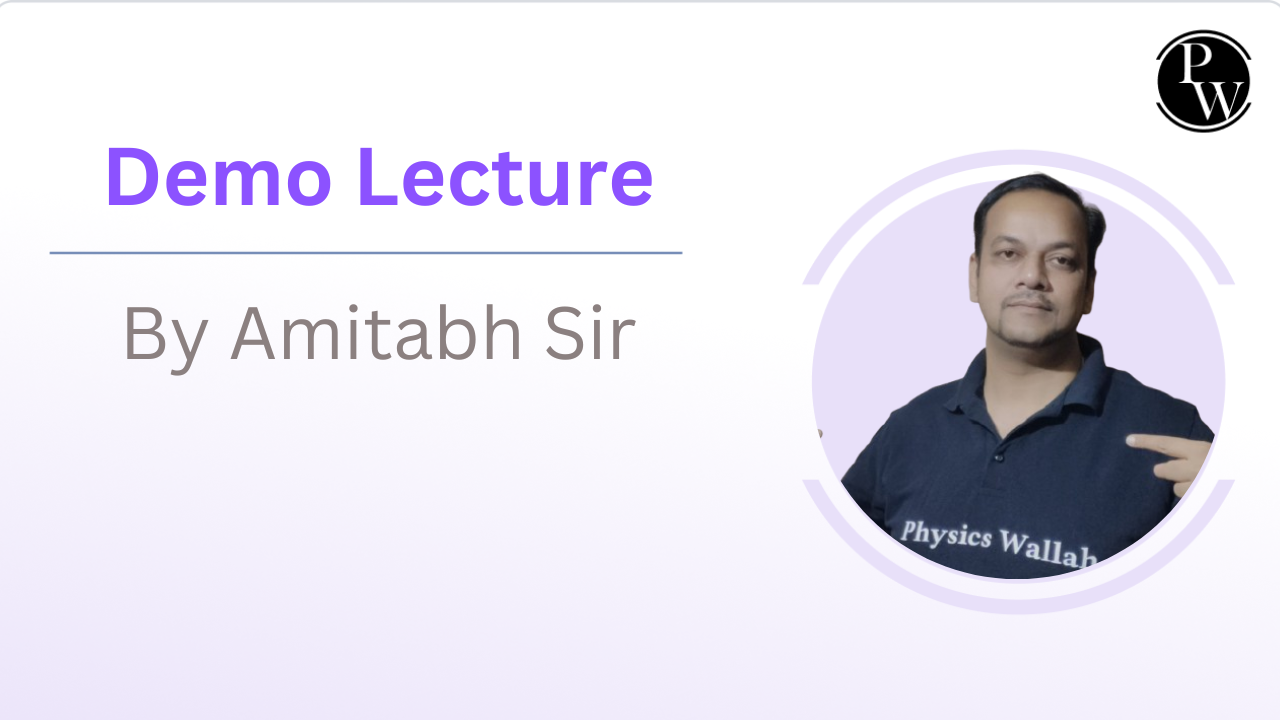 Demo Lecture By Amitabh Sir || Only Video