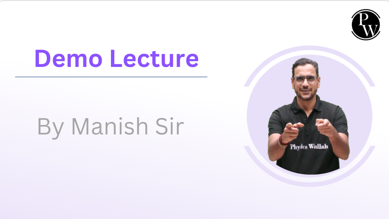 Demo Lecture By Manish  Sir || Only Video