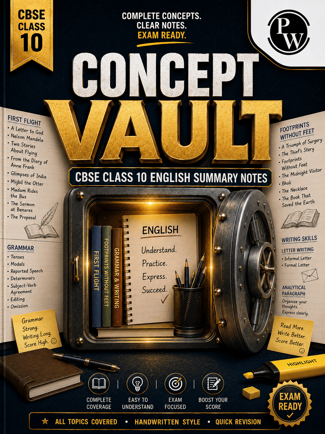 English Concept Vault Class 10 (Handwritten) (Digital Book)