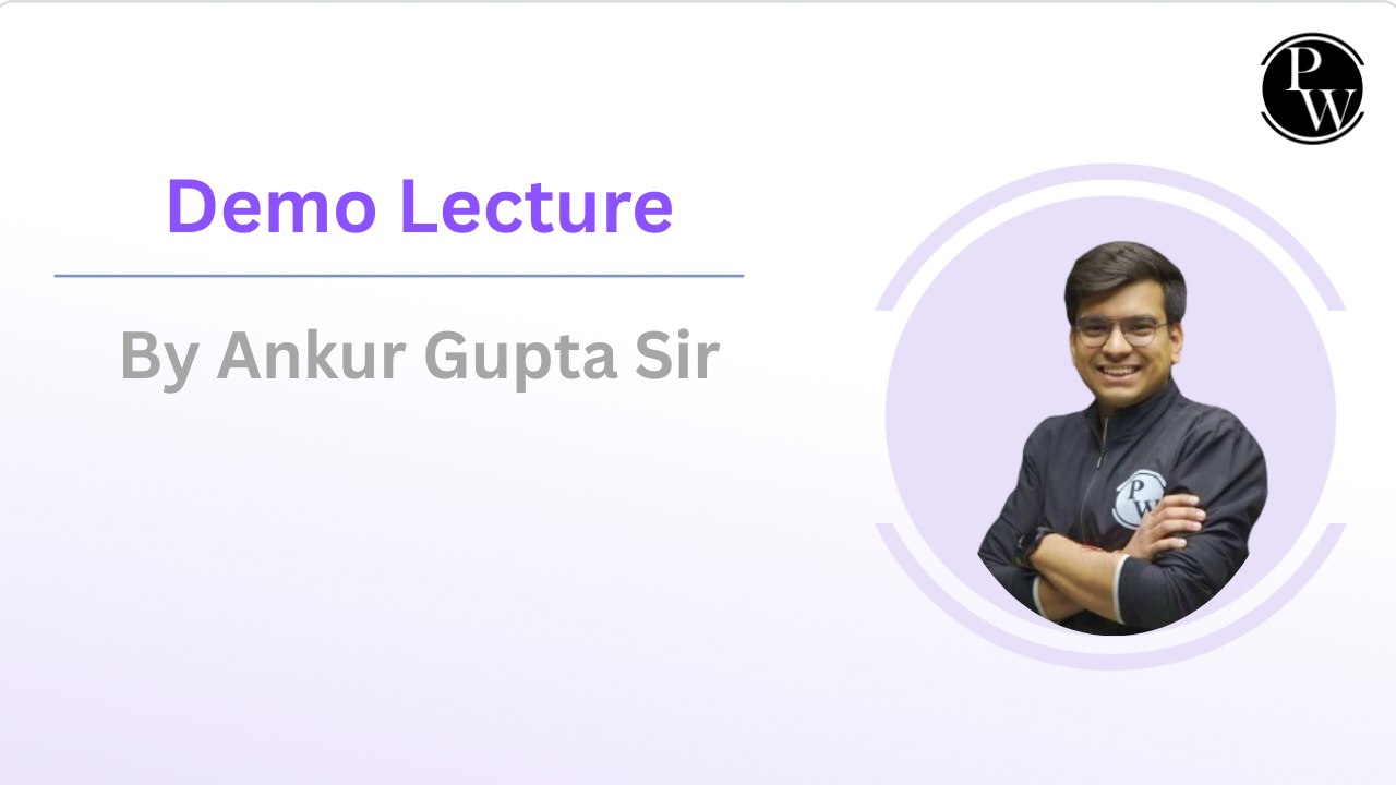 Demo Lecture By Ankur Gupta Sir