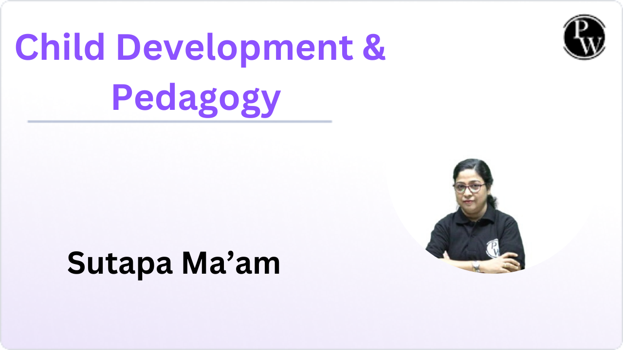 Demo Lecture : Sutapa dutta Ma'am || Child Development & Pedagogy